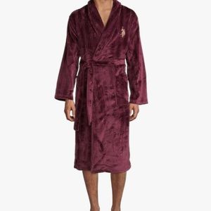 NWT US Polo Assn. Men’s Bathrobe - Plush Fleece
